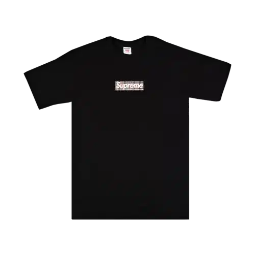 Supreme x Burberry Box Logo Black Tee