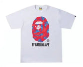 BAPE Stroke Camo Tee White