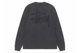 Stussy Raglan Thermal LS Crew Washed Black