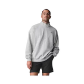 Alo Accolade 1/4 Zip Pullover Athletic Heather Grey
