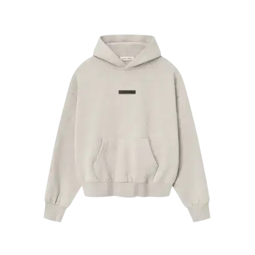 Fear Of God Essentials SS25 Classic Fleece Hoodie - Heather Stone
