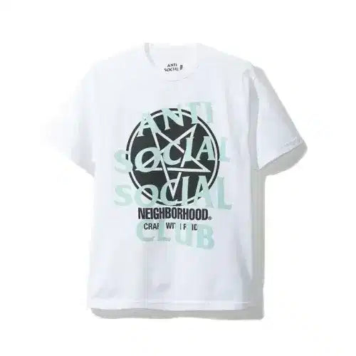 Anti Social Social Club X Neighborhood Filth Fury T-Shirt 'White'