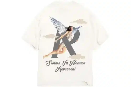 Represent Storms In Heaven T-Shirt 'Flat White'