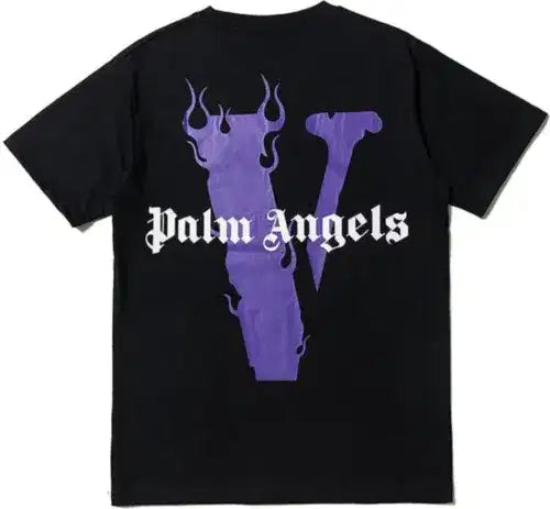 Palm Angels X VLone Black Purple Tee