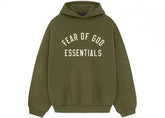 Fear Of God Essentials Fleece Hoodie Military