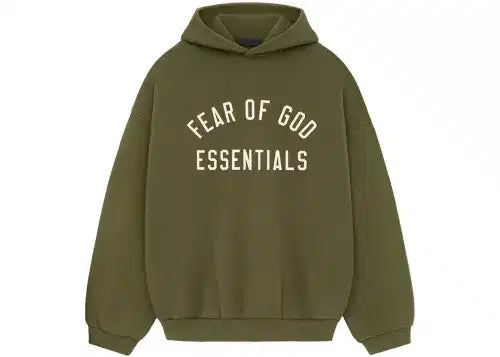 Fear Of God Essentials Fleece Hoodie Military