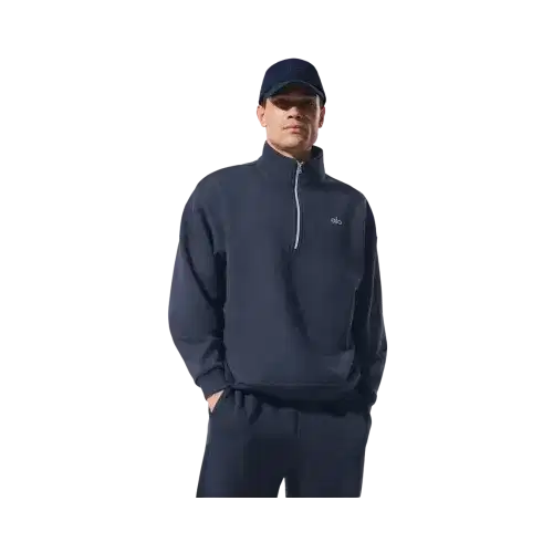 Alo Accolade 1/4 Zip Pullover Navy