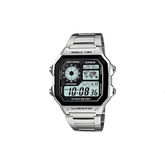 Casio Youth Unisex Black Dial Digital Stainless Steel Watch D099 - AE-1200WHD-1AVDF