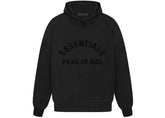 Fear of God Essentials Arch Logo Hoodie 'Jet Black'