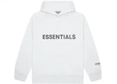 Fear Of God Essentials 3D Silicon Applique SS20 Hoodie White