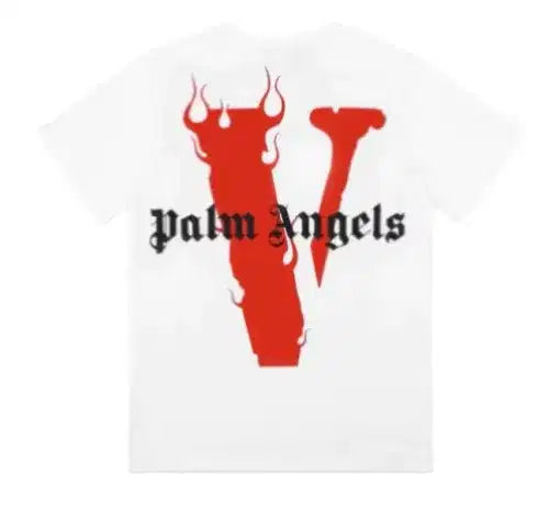 Palm Angels X VLone White Red Tee