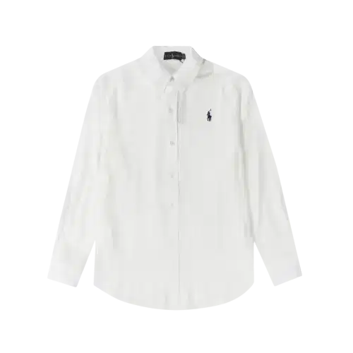 Polo Ralph Lauren Button-Down Collar Cotton Shirt White