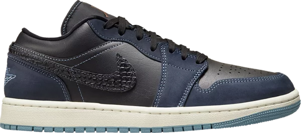 AIR JORDAN 1 LOW SE "BLACK DARK OBSIDIAN"